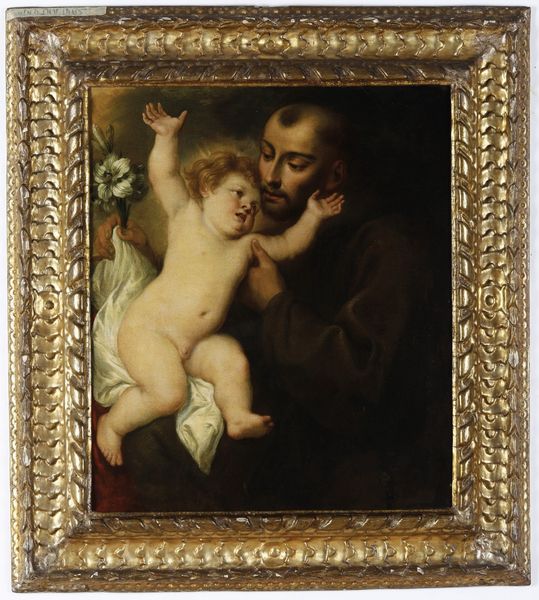 Scuola del XVIII secolo Sant'Antonio da Padova  - Asta Dipinti Antichi - Associazione Nazionale - Case d'Asta italiane