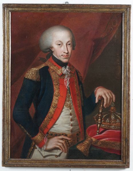 Maria Giovanna Battista Clementi detta La Clementina : Ritratto di Vittorio Amedeo di Savoia  - Asta Dipinti Antichi - Associazione Nazionale - Case d'Asta italiane