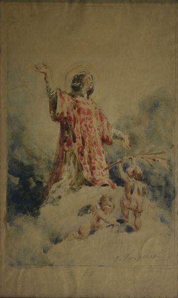 Osvaldo Bignami : Santo Stefano  - Asta Dipinti Antichi - Associazione Nazionale - Case d'Asta italiane