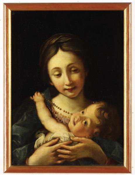 Scuola del XVIII secolo Madonna con bambino  - Asta Dipinti Antichi - Associazione Nazionale - Case d'Asta italiane
