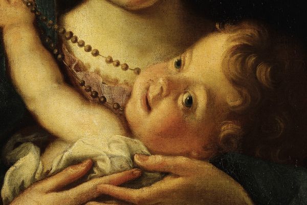 Scuola del XVIII secolo Madonna con bambino  - Asta Dipinti Antichi - Associazione Nazionale - Case d'Asta italiane