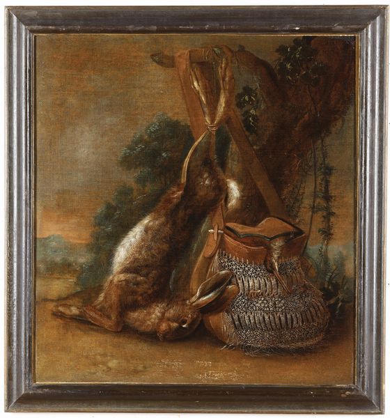 Adriaen de Gryeff : Cacciagione in paesaggio  - Asta Dipinti Antichi - Associazione Nazionale - Case d'Asta italiane