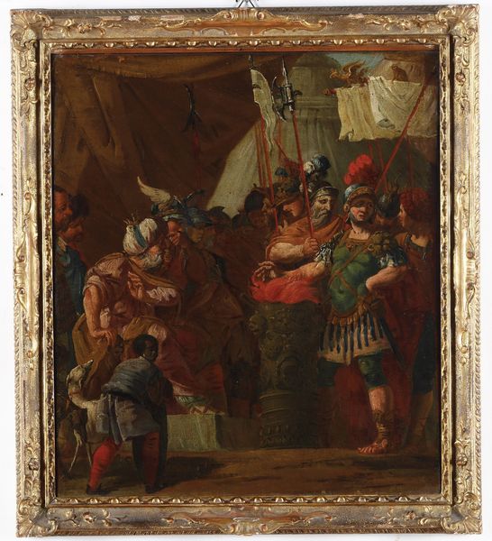 Scuola veneta del XVII secolo La fortezza di Muzio Scevola  - Asta Dipinti Antichi - Associazione Nazionale - Case d'Asta italiane