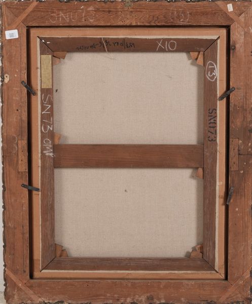 Scuola del XVIII secolo Ritratto di gentiluomo nello studio  - Asta Dipinti Antichi - Associazione Nazionale - Case d'Asta italiane