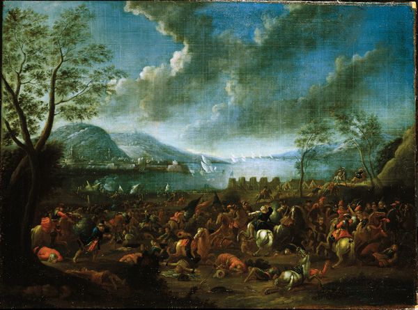 Jan Peter van Bredael : Scontro di cavalleria  - Asta Dipinti Antichi - Associazione Nazionale - Case d'Asta italiane