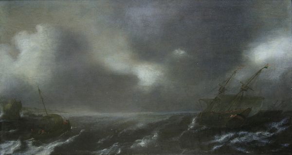 Pieter de Zeelander (attivo ad Haarlem alla metà del XVII secolo) : Burrasca di mare  - Asta Dipinti Antichi - Associazione Nazionale - Case d'Asta italiane
