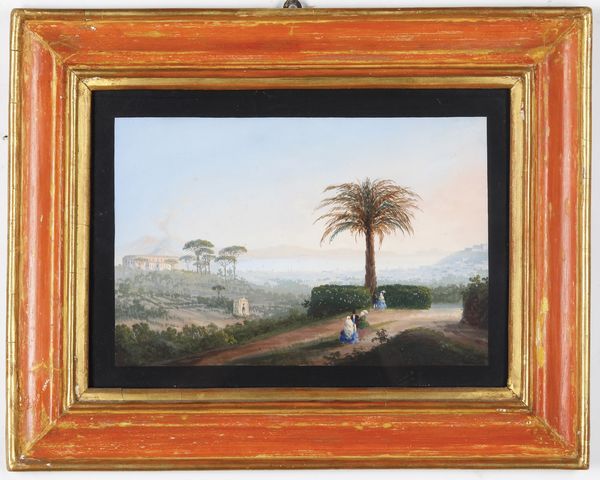 Scuola del XIX secolo Vedute di citt del sud Italia  - Asta Dipinti Antichi - Associazione Nazionale - Case d'Asta italiane