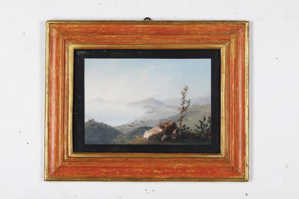 Scuola del XIX secolo Vedute di citt del sud Italia  - Asta Dipinti Antichi - Associazione Nazionale - Case d'Asta italiane