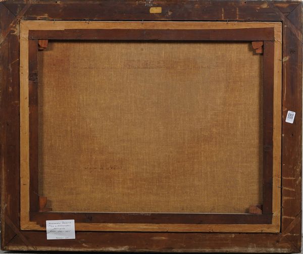 Pittore del XIX secolo Paesaggio con figure e armenti  - Asta Dipinti Antichi - Associazione Nazionale - Case d'Asta italiane