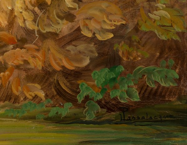 Scuola del XIX secolo Paesaggio fluviale con pastori e uomo a cavallo  - Asta Dipinti Antichi - Associazione Nazionale - Case d'Asta italiane