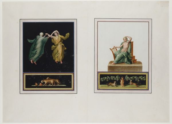 Michelangelo Maestri : Vittoria alata, Menadi danzanti, Apollo citaredo  - Asta Dipinti Antichi - Associazione Nazionale - Case d'Asta italiane