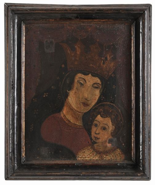 Scuola del XVIII/XIX secolo Madonna con Bambino  - Asta Dipinti Antichi - Associazione Nazionale - Case d'Asta italiane