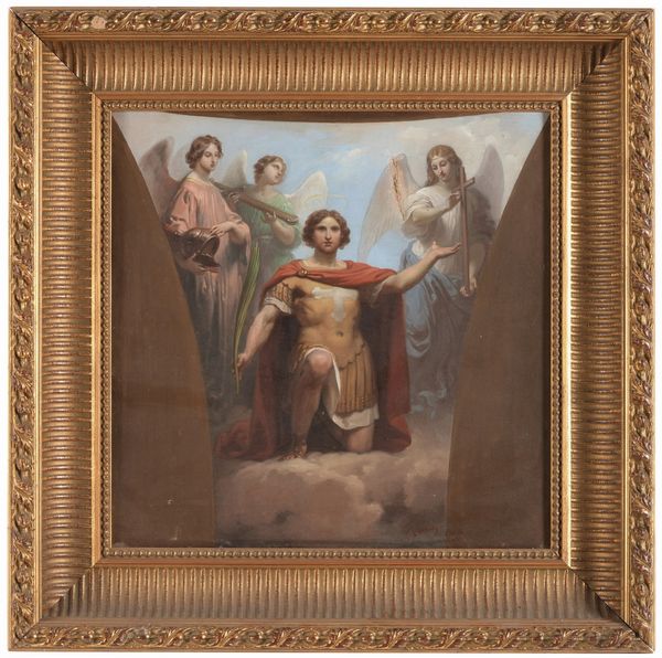 Scuola del XIX secolo Santo martire  - Asta Dipinti Antichi - Associazione Nazionale - Case d'Asta italiane