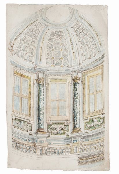 Scuola del XIX secolo Studio architettonico  - Asta Dipinti Antichi - Associazione Nazionale - Case d'Asta italiane