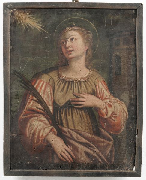 Scuola del XVI secolo Santa Barbara  - Asta Dipinti Antichi - Associazione Nazionale - Case d'Asta italiane