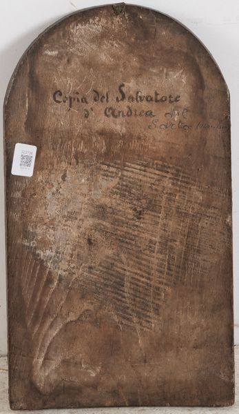 Andrea d’Agnolo detto Andrea del Sarto : Cristo Salvatore  - Asta Dipinti Antichi - Associazione Nazionale - Case d'Asta italiane