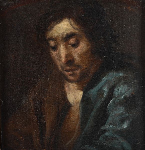 Ulrich Glantschnigg : Ritratto di giovane uomo  - Asta Dipinti Antichi - Associazione Nazionale - Case d'Asta italiane