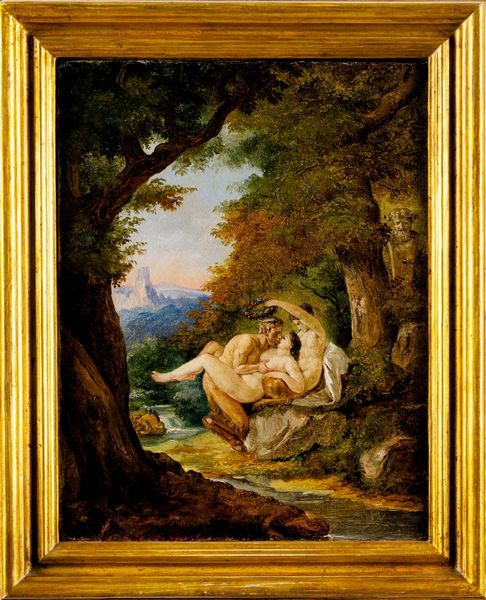 Natale Schiavoni : Ninfe e satiro  - Asta Dipinti Antichi - Associazione Nazionale - Case d'Asta italiane