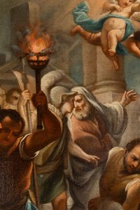 Giacinto Diano : Martirio di San Lorenzo  - Asta Dipinti Antichi - Associazione Nazionale - Case d'Asta italiane