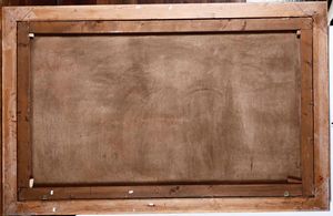 Antonio Travi detto il Sestri : Paesaggio con rovine e viandanti  - Asta Dipinti Antichi - Associazione Nazionale - Case d'Asta italiane