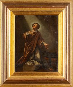 Scuola del XVIII secolo San Lorenzo  - Asta Dipinti Antichi - Associazione Nazionale - Case d'Asta italiane