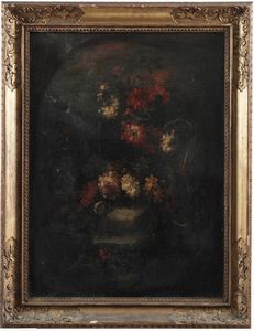 Elisabetta Marchioni : Natura morta con vaso di fiori  - Asta Dipinti Antichi - Associazione Nazionale - Case d'Asta italiane
