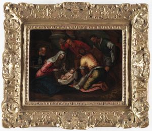 Jacopo Da Ponte detto Jacopo Bassano - Adorazione dei pastori