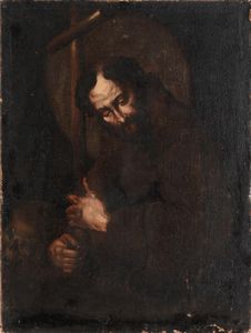 Bernardo Strozzi - San Francesco in meditazione