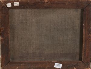 Scuola del XVIII secolo Paesaggio con contadini  - Asta Dipinti Antichi - Associazione Nazionale - Case d'Asta italiane