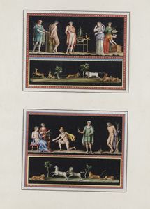 Michelangelo Maestri : Mito di Dionisio e Mito di Apollo  - Asta Dipinti Antichi - Associazione Nazionale - Case d'Asta italiane