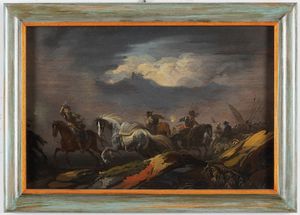 Jaques Courtois detto il Borgognone - Scontro di cavalleria