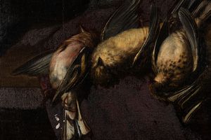 Wallerant Vaillant : Natura morta con cacciagione  - Asta Dipinti Antichi - Associazione Nazionale - Case d'Asta italiane