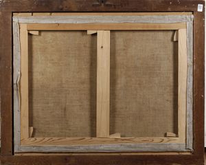 Scuola del XVII secolo Scontro tra cristiani e saraceni  - Asta Dipinti Antichi - Associazione Nazionale - Case d'Asta italiane