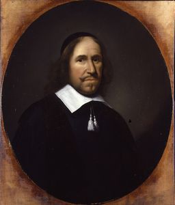 Ludolf de Jongh - Ritratto di uomo con papalina nera