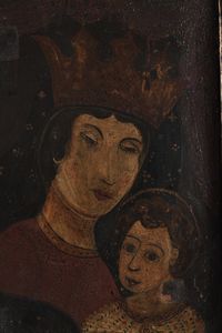 Scuola del XVIII/XIX secolo Madonna con Bambino  - Asta Dipinti Antichi - Associazione Nazionale - Case d'Asta italiane