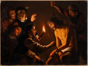 Van Honthorst Gerrit detto Gherardo delle Notti - Cristo deriso