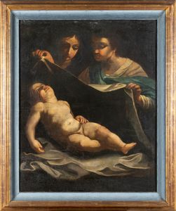 GUIDO RENI : Adorazione del Bambino  - Asta Dipinti Antichi - Associazione Nazionale - Case d'Asta italiane
