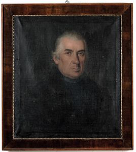 Scuola del XVIII secolo Ritratto di sacerdote  - Asta Dipinti Antichi - Associazione Nazionale - Case d'Asta italiane