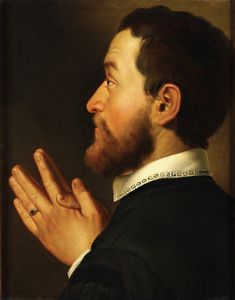 Giovan Battista Moroni : Ritratto di donatore  - Asta Dipinti Antichi - Associazione Nazionale - Case d'Asta italiane