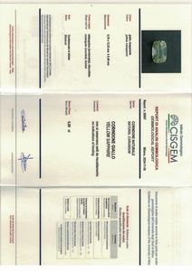 Zaffiro giallo di ct 6.89  - Asta Gioielli - Associazione Nazionale - Case d'Asta italiane