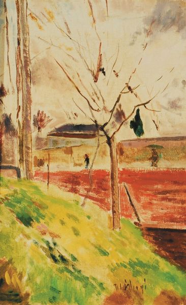 Ulvi Liegi : Il Muro Rosso  - Asta Dipinti del XIX-XX Secolo - Associazione Nazionale - Case d'Asta italiane