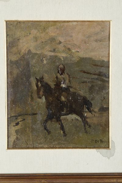 Pietro de Francisco : Cavaliere solitario  - Asta Dipinti del XIX-XX Secolo - Associazione Nazionale - Case d'Asta italiane