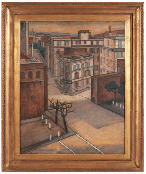 E. Panzeri Paesaggio cittadino 1939  - Asta Dipinti del XIX-XX Secolo - Associazione Nazionale - Case d'Asta italiane