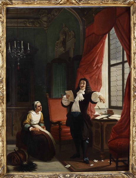 Annibale Gatti : Moliere declama i versi  - Asta Dipinti del XIX-XX Secolo - Associazione Nazionale - Case d'Asta italiane