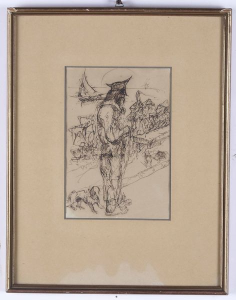 Lorenzo Viani : Vecchio marinaio  - Asta Dipinti del XIX-XX Secolo - Associazione Nazionale - Case d'Asta italiane