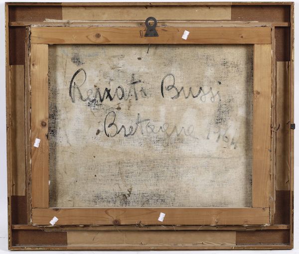 Renato Bussi : Case  - Asta Dipinti del XIX-XX Secolo - Associazione Nazionale - Case d'Asta italiane