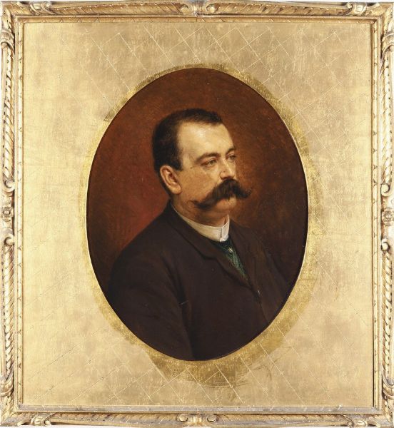 Pittore del XIX secolo Coppia di ritratti di coniugi  - Asta Dipinti del XIX-XX Secolo - Associazione Nazionale - Case d'Asta italiane