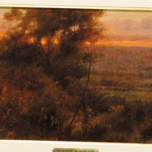 Federico Maragliano : Tramonto  - Asta Dipinti del XIX-XX Secolo - Associazione Nazionale - Case d'Asta italiane