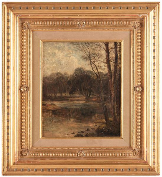 E. Cavalli Paesaggio con alberi  - Asta Dipinti del XIX-XX Secolo - Associazione Nazionale - Case d'Asta italiane