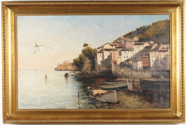 F. Rognoni Paesaggio costiero  - Asta Dipinti del XIX-XX Secolo - Associazione Nazionale - Case d'Asta italiane